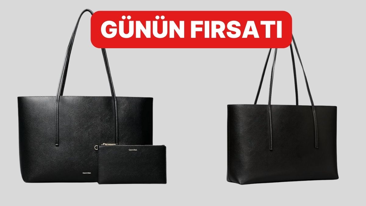 Calvin Klein FOIL LOGO Tote Çanta: İndirimli Fırsatları Kaçırmayın!